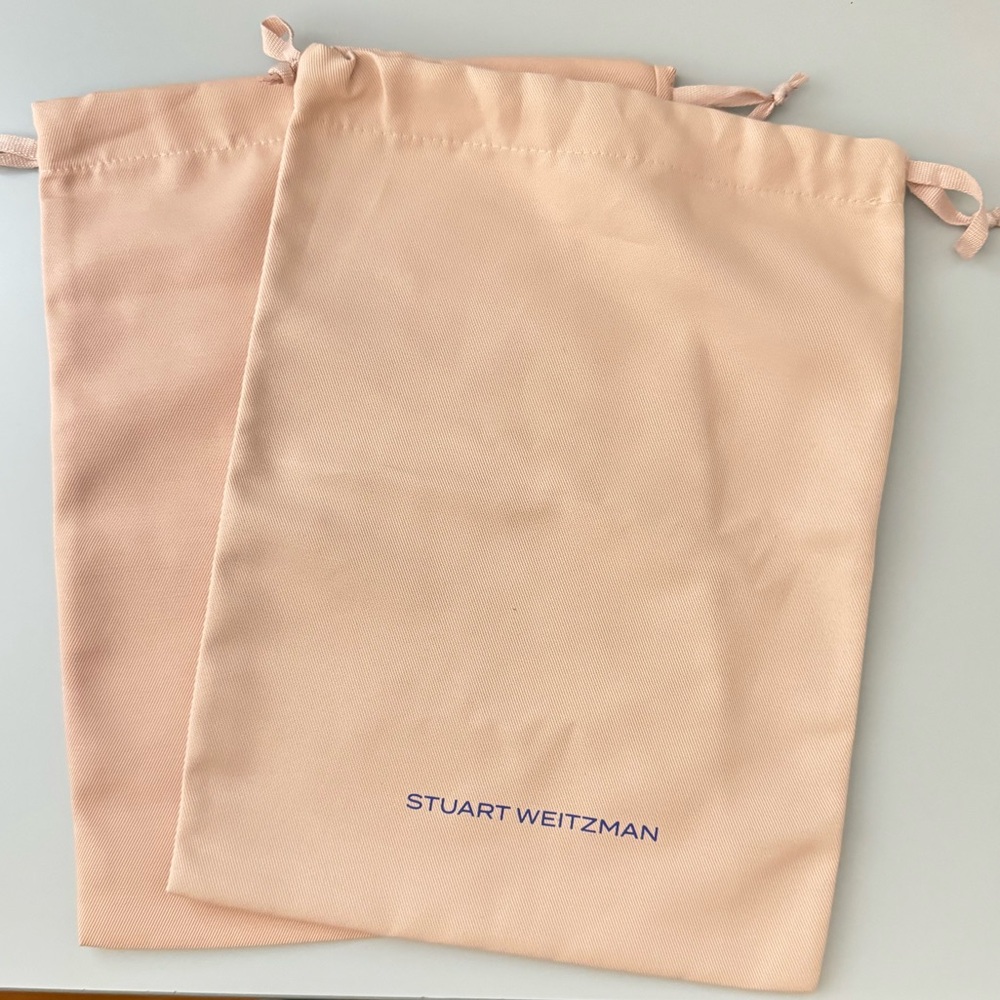 Stuart Weitzman Pink Dust Bags - Set of 2